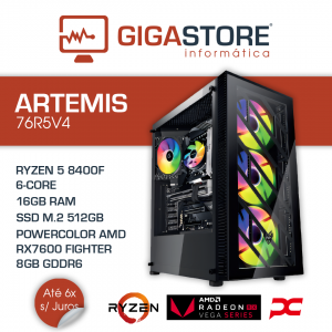 Desktop Gaming ARTEMIS-76R5V4 RYZEN 5 8400F 16GB RAM 512GB SSD W11
